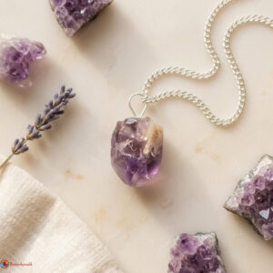 Amethyst Small Rough Stone Pendant