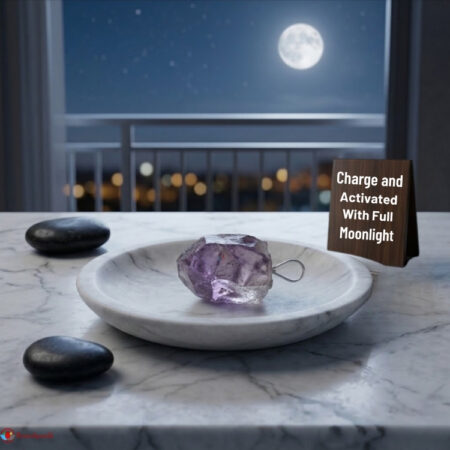 Amethyst Small Rough Stone Pendant