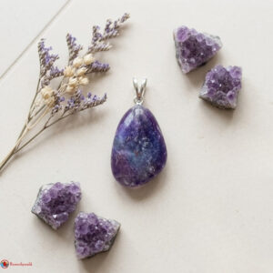 Amethyst Small Tumble Pendant