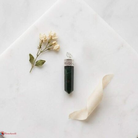 Bloodstone Pencil Pendant
