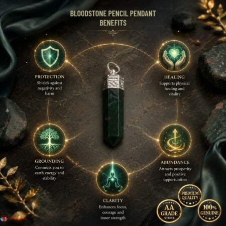 Bloodstone Pencil Pendant