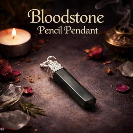Bloodstone Pencil Pendant