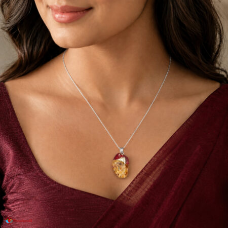 Citrine Tumble Stone Small Pendant