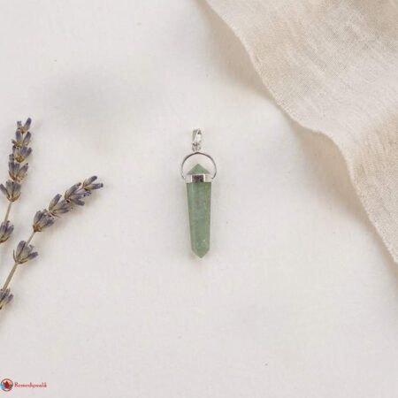 Green Aventurine Double Terminated Pendant