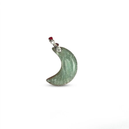 Green Aventurine Half Moon Pendant
