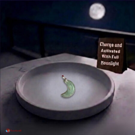 Green Aventurine Half Moon Pendant