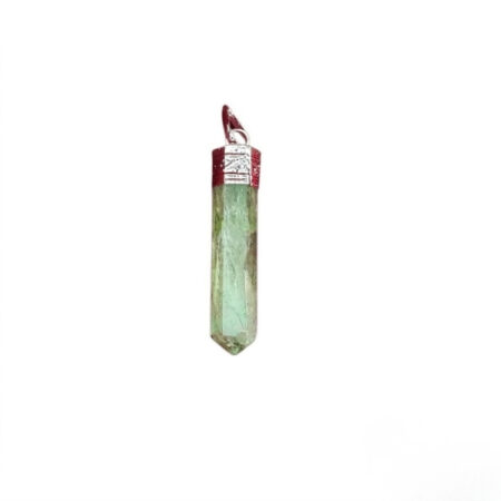 Green Fluorite Pencil Pendant