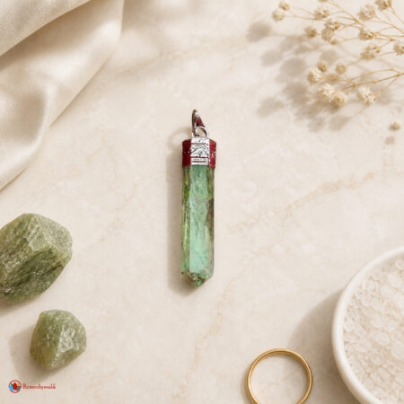 Green Fluorite Pencil Pendant