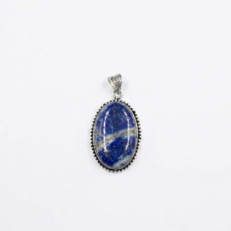 Lapis Lazuli Oval Shape Frame Pendant