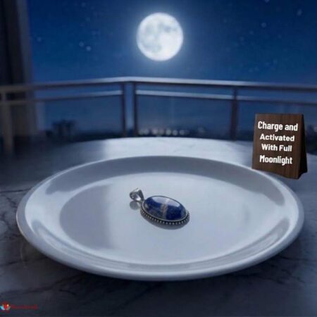 Lapis Lazuli Oval Shape Frame Pendant