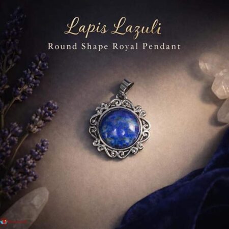 Lapis Lazuli Round Shape Royal Pendant