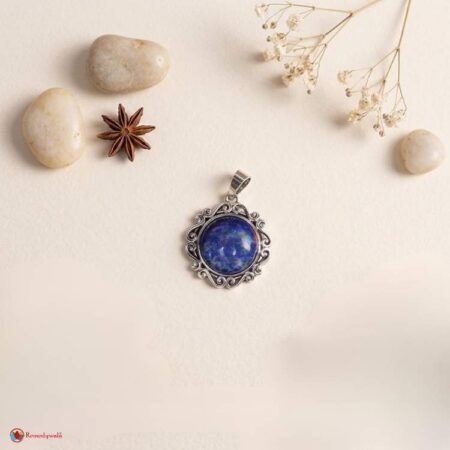 Lapis Lazuli Round Shape Royal Pendant