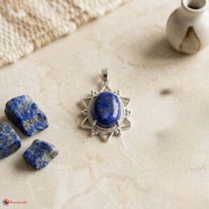Lapis Lazuli Star Frame Pendant