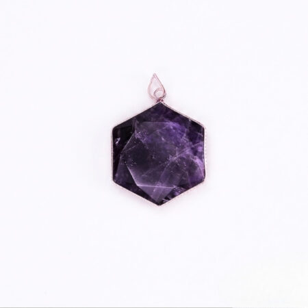 Lepidolite David Star Shape Frame Pendant