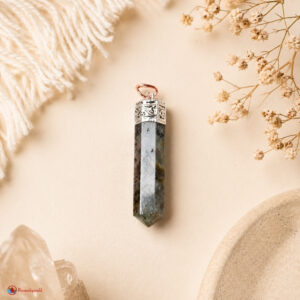 Prehnite Pencil Pendant