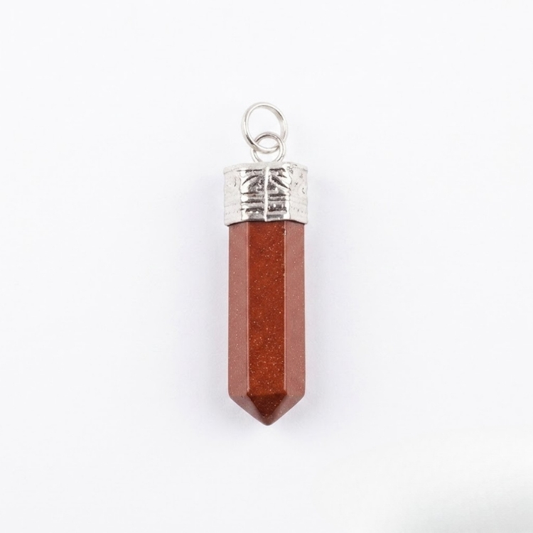 Red Jasper Pencil Pendant