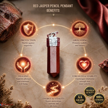 Red Jasper Pencil Pendant