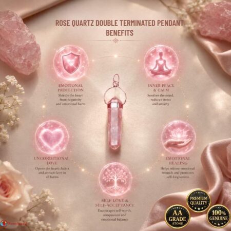 Rose Quartz Double Terminated Pendant