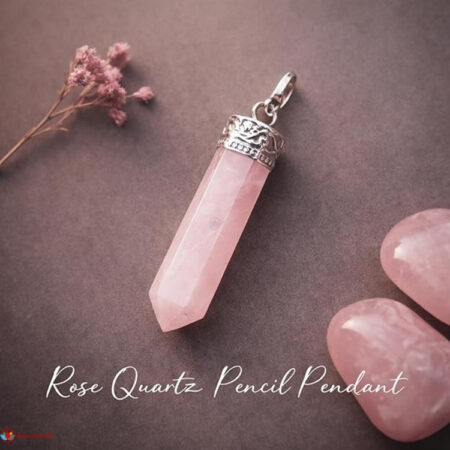 Rose Quartz Pencil Pendant