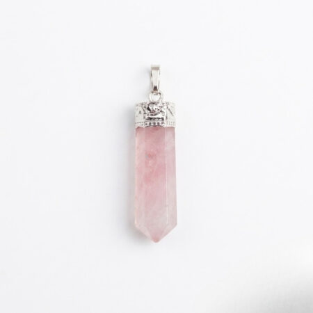Rose Quartz Pencil Pendant