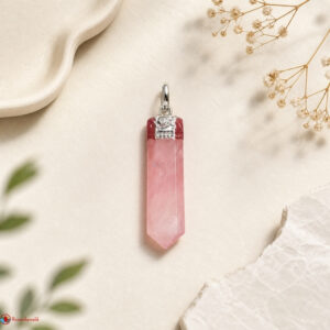 Rose Quartz Pencil Pendant