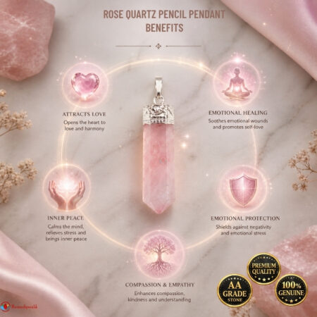 Rose Quartz Pencil Pendant