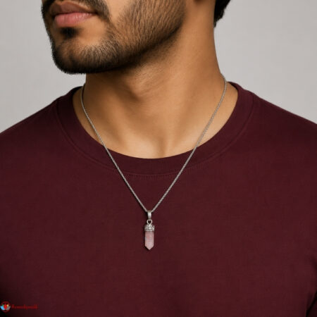 Rose Quartz Pencil Pendant