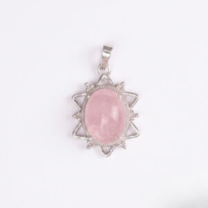 Rose Quartz Star Frame Pendant