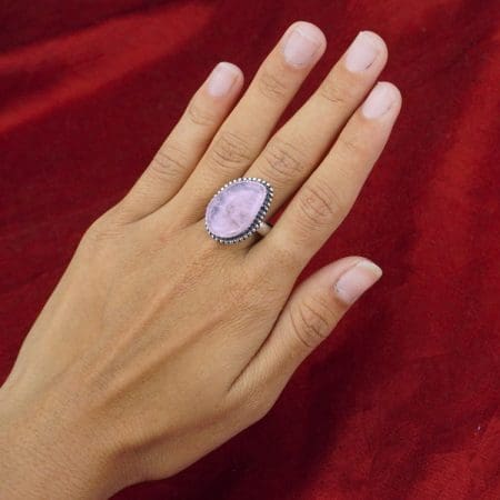 Rose Quartz Stone Ring