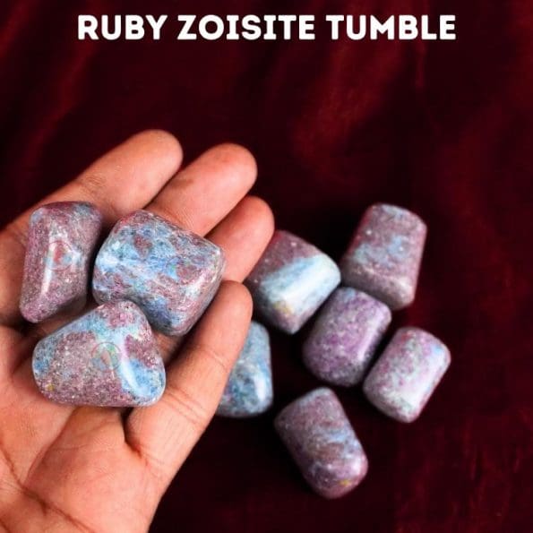 Ruby Zoisite Tumble Stones