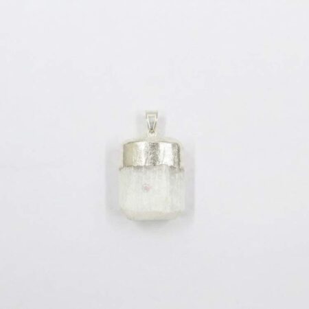 Selenite Raw Stone Pendant