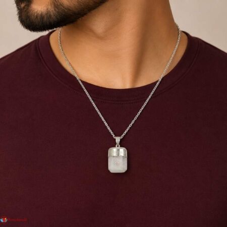 Selenite Raw Stone Pendant