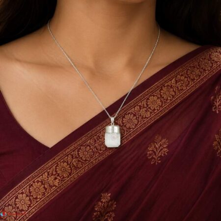 Selenite Raw Stone Pendant