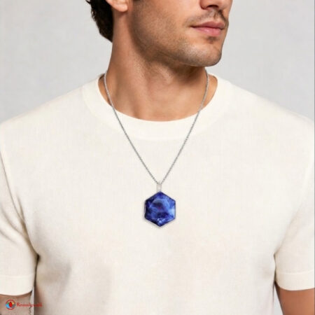 Sodalite David Star Shape Frame Pendant