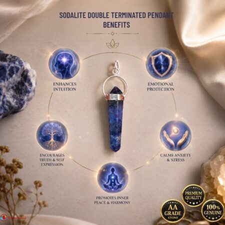 Sodalite Double Terminated Pendant