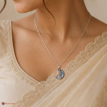 Sodalite Half Moon Pendant