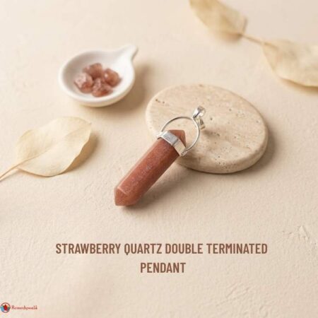 Strawberry Quartz Double Terminated Pendant