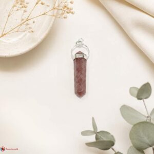 Strawberry Quartz Double Terminated Pendant
