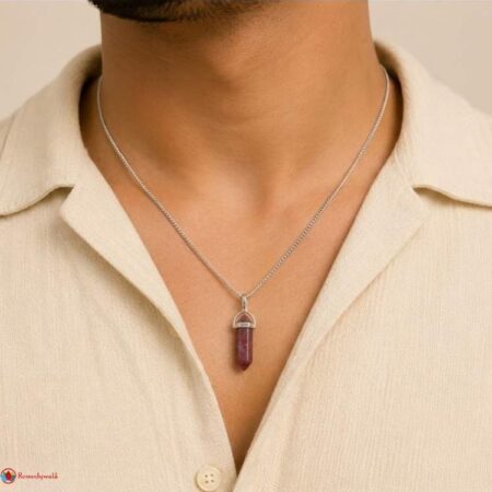 Strawberry Quartz Double Terminated Pendant