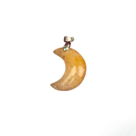 Sunstone Half Moon Pendant