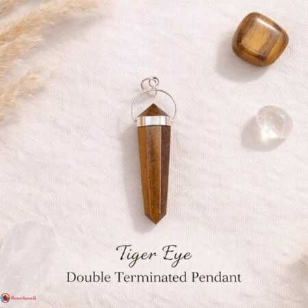 Tiger Eye Double Terminated Pendant