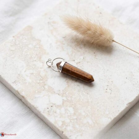 Tiger Eye Double Terminated Pendant