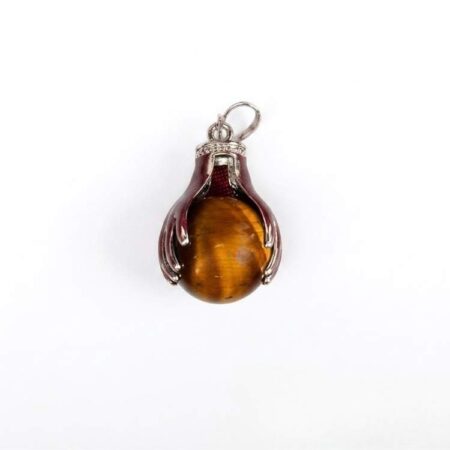 Tiger Eye Holding Hand Pendant