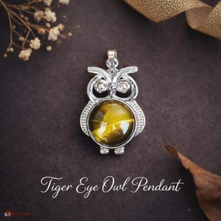 Tiger Eye Owl Pendant