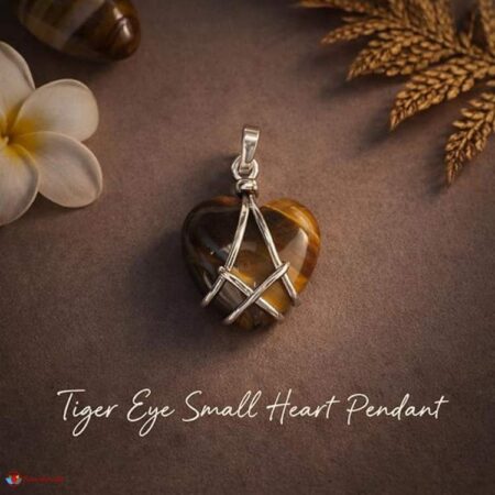 Tiger Eye Small Heart Pendant