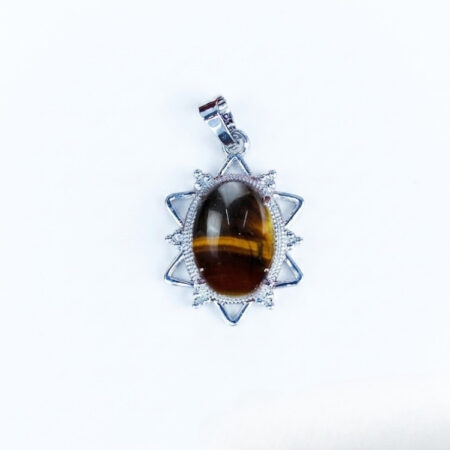 Tiger Eye Star Frame Pendant