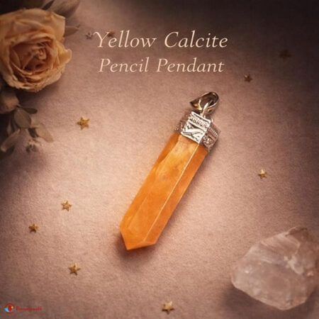 Yellow Calcite Pencil Pendant