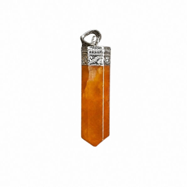 Yellow Calcite Pencil Pendant