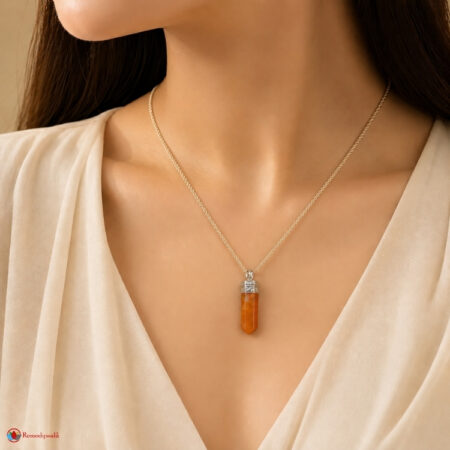 Yellow Calcite Pencil Pendant