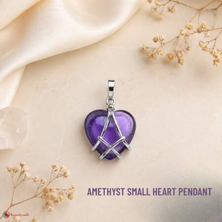 Amethyst Small Heart Pendant
